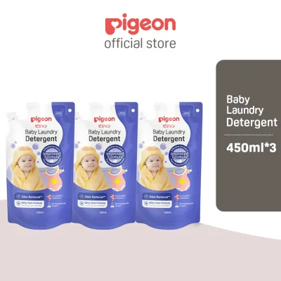 PIGEON Baby Laundry Detergent 450ml Refill x3