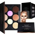 Youngfocus Cosmetics Cream Contour Best 8 Colors and Highlighting Makeup Kit - Contouring Foundation/Concealer Palette - Vegan & Cruelty Free - Step-by-Step Instructions Included. 