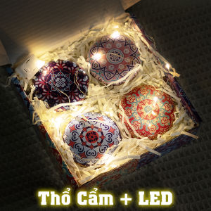 Bộ Sưu Tập Nến Thơm Hoa Khô Cao Cấp - Lumi Candle Đơn Giản/Phong Cảnh + LED - Quà Tặng Sinh Nhật Tốt Nghiệp