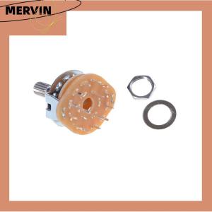 [MERVIN]💖[HOT SALE]🎈🎈 กีต้าร์เครื่องขยายเสียง Channel band ROTARY SWITCH SELECTOR RS25 3 POLE 4 position 3P4T