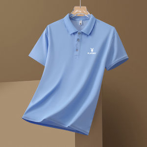 PLAYBOY Mens solid color discounted casual polo shirt