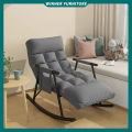 Adjustable Rocking Sofa Chair Balcony Household Leisure Rocking Chair Nordic Leisure Rocking Chair Recliner Adult Bedroom Lazy Sofa. 