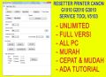 SOFTWARE RESETTER RESET PRINTER PRINT CANON G1010 G2010 G3010 V5103 FULL VERSION LIFETIME PREMIUM PLUS BERGARANSI PRO PERMANEN VIP SELAMANYA. 