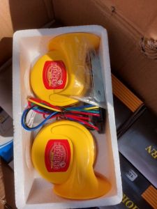 Đôi còi ngân ô tô xe máy. Còi ngân 6 tiếng HUAZHENG. Điện 12v và 24v