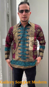 Kemeja Songket Modern Lengan Panjang Untuk MALIKA Motif Songket Palembang Printing Pabrik Premium (Bukan Tenun) Full Puring Kancing Mewah Untuk Couple MALIKA Tersedia Untuk Seragam Keluarga Bisa Chat Admin Ya / Gallery Songket Modern