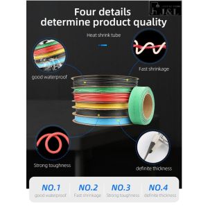 Selang bakar isolasi hitam 1mm 2mm 3mm 4mm 5mm