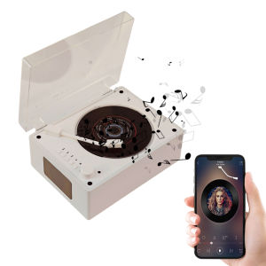 [Vktech] Travel-Friendly Rechargeable CD Player with Bluetooth 5.0 and Remote Control Compact Portable Design