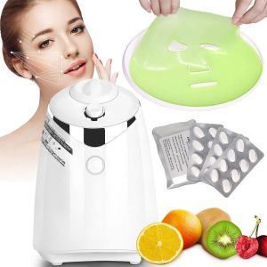 Face Mask Maker Machine - DIY Fruit Vegetable Facial Pack Machine Kit with Collagen Pills Smart Automatic Face Cream Beauty Making for Facial/Eyes SPA
