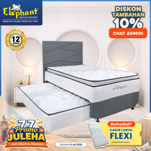 Kasur Springbed 2 In 1 Blossom Elephant - Tempat Tidur - Furnitur - Kamar Tidur - Fitur - Bonus Kasur Lantai
