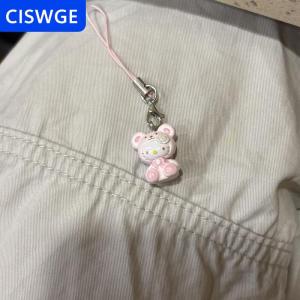[COD] CISWGE Phim hoạt hình dễ thương Hello Kitty Keychain Túi Tai nghe trường hợp Mặt dây chuyền Kawaii điện thoại di động chuỗi Túi xách treo đồ trang trí quà tặng