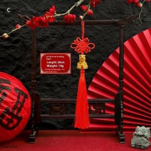 [COD] kunzhan 2026 Year Of The Horse Wall Hanging Ornament Chinese New Year Red Gold Lucky Decoration Housewarming Gifts