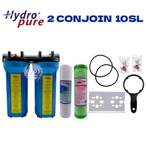 2/3/4 CONJOIN 10 INCH DEEP WELL WATER FILTER HOUSING COMPLETE SET WITH FREE FILTER 10x2.75 INCH