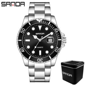 SANDA Top Brand 2022 New Mens Quartz Watches 30M Waterproof Casual Men Watch Fashion Male Wristwatch