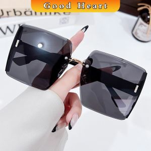 J.D. แว่นกันแดดผู้หญิง แว่นกันแดดแฟชั่น ทรงสี่เหลี่ยม เลนล์ทูโทน sunglasses