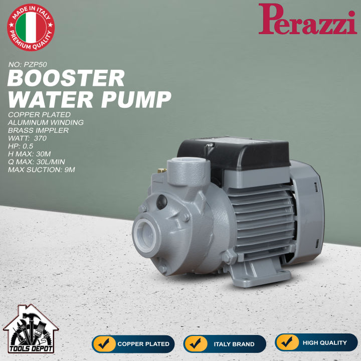 PERAZZI ITALY PZP50 BOOSTER WATER PUMP 0.5 HP | Lazada PH
