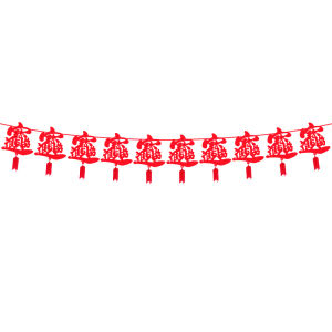 【On Sale】ปีใหม่จีนดึงธงการตกแต่งในเทศกาลฤดูใบไม้ผลิปีของเครื่องตกแต่งบ้านแบบแขวนมังกร