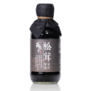 Matsutake Mushroom Soy Sauce traditionally brewed no preservatives added premium light soy sauce 200ml.