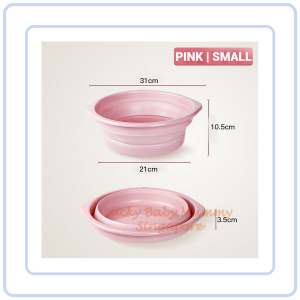 【Pure Care】 Foldable Washing Basin/Portable Collapsible Wash Basin/Space Saving Bathroom Accessories