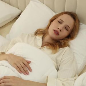 Imitative CPAP Electronic Anti-Snoring Device with Strap Low Noise Strong Wind Twin Turbine Adjustable 3 Wind Speed Snoring