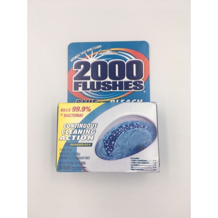 fvei bierr 2000 Flushes Automatic Toilet Bowl Cleaner BLUE plus BLEACH ...