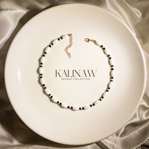 KALINAW Sirens Oval Pearl Choker Necklace