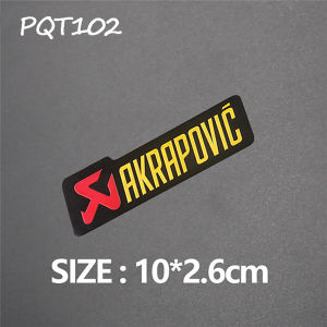 Motorcycle Exhaust Pipes Decal Sticker Aluminium 3D Heat-resistant Decals Sticker Universal For AKRAPOVIC Yoshimura Scorpio Two Brother Arrow MIVV