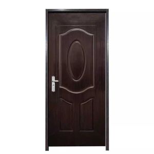 Pintu Plat Baja Utama Single Kodai Lengkap 1 Set/ Pintu Utama / Kamar / Kamar Mandi Kualitas International SNI  (Daun Pintu + Kusen + Kunci + Handel + Engsel)