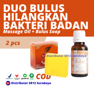 SR12 Duo Bulus Soap 60gr Massage Oil Minyak Bulus Kencangkan Kurangi Strecthmark