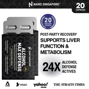 2-Pack Alcohol Max Defense Anti Hangover Pill - Drinking Aid & Headache Relief Hangover Cure Support Pills (20 Caps)