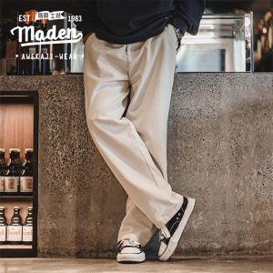 Maden Thương Hiệu Làm Hộ Lao nam thanh niên Phong Cách phong cách học viện 2025 Mùa Xuân Mới Mỹ Retro Jeans Off Trắng Cleanfit ống đứng dáng rộng Nam Thường Ngày Quần