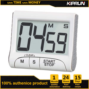 KIPRUN Digital Kitchen Timer Stopwatch Countdown Timer Clock Large LCD Display Loud Alarm Timer Clock For Kitchen Teachers Students Games Meetings