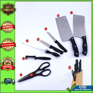 7pcs set Stainless Steel Kitchen Knife Set With Wood Stand