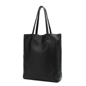 Tote da thật Túi Lớp trên cùng da bò của phụ nữ Túi Túi xách sức chứa lớn giản dị Túi Đeo Vai