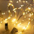 LED Fairy Lights Battery Operated String Lights Waterproof Metal Wire Firefly Lights for DIY Crafts Wedding Table Centerpieces Party Bedroom Christmas. 