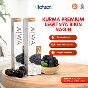 Kurma Ajwa Al Madinah / Kurma Nabi Kemasan 7 Butir Original Saudi Oleh Oleh Haji