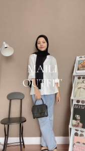 LEONNA  MAILI BLOUSE POLYESTER KANTOR WANITA OOTD KOREAN STYLE