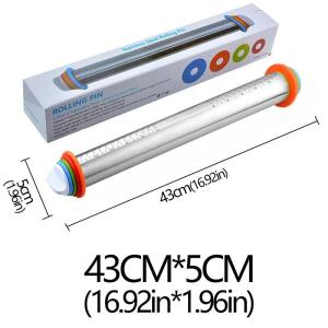 Adjustable Rolling Pin Removable Ring Dough Mat Dough Roller Stainless SteelSilicone Kneading Mat Non-Stick Silicone2026
