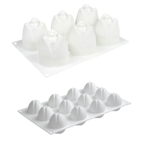 Chịu nhiệt hoa tulip hình dạng khuôn làm đồ nướng hoàn hảo cho việc tạo ra thanh lịch sô cô la xử lý hoa và tráng miệng bữa tiệc