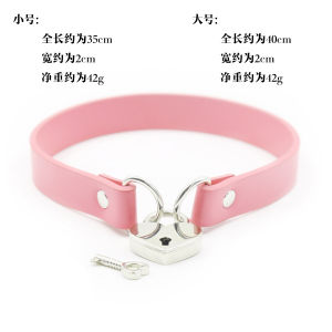 LZD  Fun sm Supplies Neck Scarf Love Heart-Shaped Belly Band Lock Decoration Neck Scarf Necklace Collar Dog Chain Props