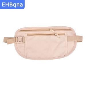 [COD] EHBqna SPORTS กระเป๋าใส่หนังสือเดินทางแบบมองไม่เห็นกระเป๋าเข็มขัดใส่เงินกระเป๋าสตางค์รักษาความปลอดภัยแบบซ่อนกระเป๋าคาดอกของขวัญเวลาเดินทาง