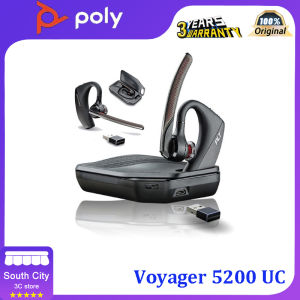 Plantronics Voyager 5200 UC ชุดหูฟังบลูทูธชุดหูฟังสำหรับธุรกิจ (หูฟัง5200 + แท่นชาร์จ + BT600)