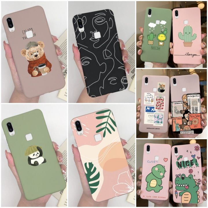 Case For Vivo V9 Case 1723 Soft Shockproof Candy Back Cover For