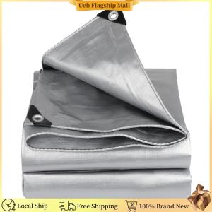[Ueb Flagship Mall] Silver Waterproof Tarps Resistant Heavy Duty Tarp Cover for Car Roof Camping