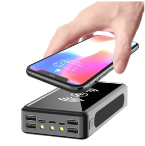 80000mAh Power Bank Solar Wireless 3 Input 5 Output Super Large Capacity Power Bank Portable Charger