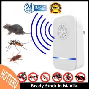 【Ready Stock】 Electric Ultrasonic Insect Repellent Portable Repeller Mosquito Mouse Cockroach Pest Reject Controller
