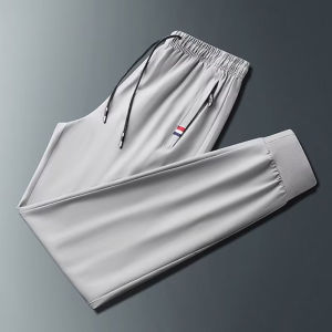Straight Pants Coolness Non-restrictive Quick-drying Pants Simple Sweat Absorption Sweatproof Soft