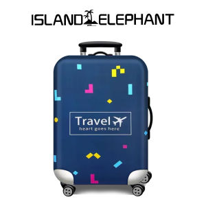 ISLAND ELEPHANT Waterproof Dustproof Elastic Luggage Lid Suitcase Cover Small Medium Large Plus Size Luggage Cover