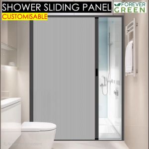 SG FOREVERGREEN | Sliding Shower Door Shower Screen Panel Sliding Door HDB BTO Bathroom Toilet Partition