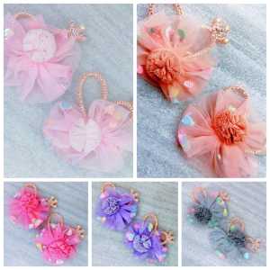 SEPASANG JEPIT RAMBUT ANAK BALITA TODDLER PEREMPUAN MODEL MAHKOTA BUNGA PRINCESS GAYA KOREA