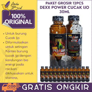"12PCS DEXX POWER CUCAK IJO 30ML" PENGGACORVITAMIN BURUNG MEMICU AGAR CEPAT NGENTROK FIGHTER